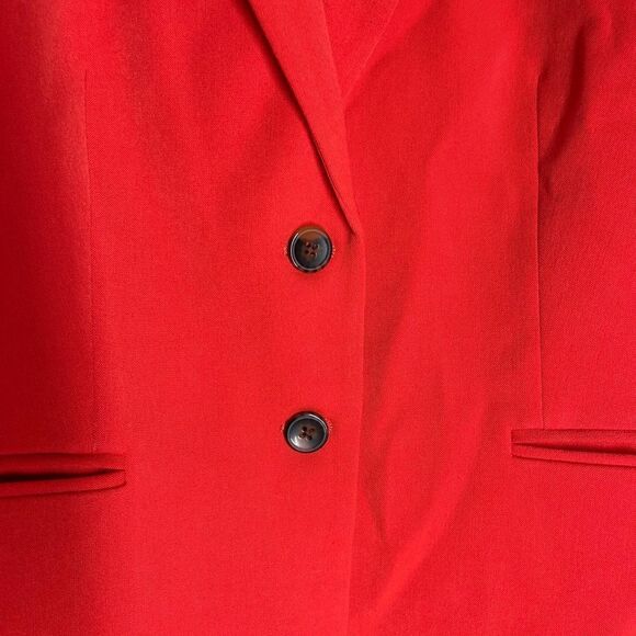 J. Crew red 2 button blazer, size medium - Picture 5 of 14